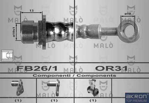 AKRON-MALÒ Тормозной шланг 80467
