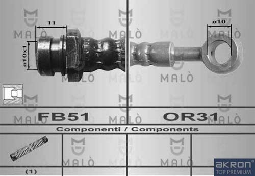 AKRON-MALÒ Тормозной шланг 80503