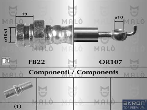 AKRON-MALÒ Bremžu šļūtene 80561