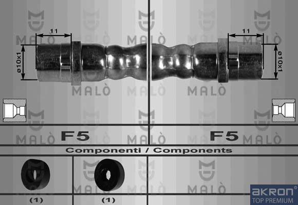 AKRON-MALÒ Тормозной шланг 8057