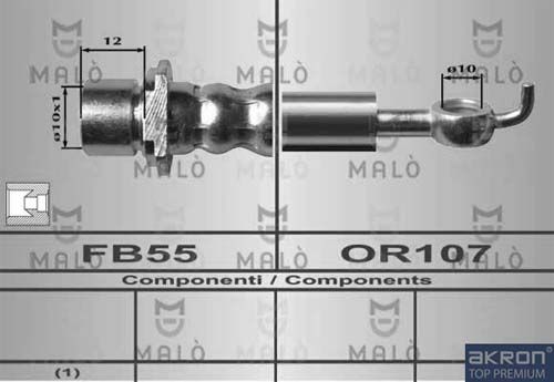 AKRON-MALÒ Тормозной шланг 80618