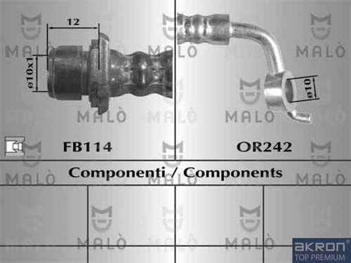 AKRON-MALÒ Тормозной шланг 80653