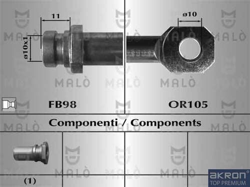AKRON-MALÒ Bremžu šļūtene 80682