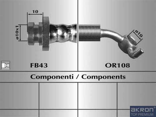 AKRON-MALÒ Тормозной шланг 80685