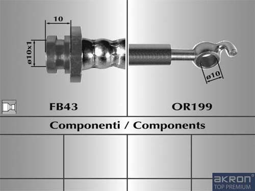 AKRON-MALÒ Тормозной шланг 80689