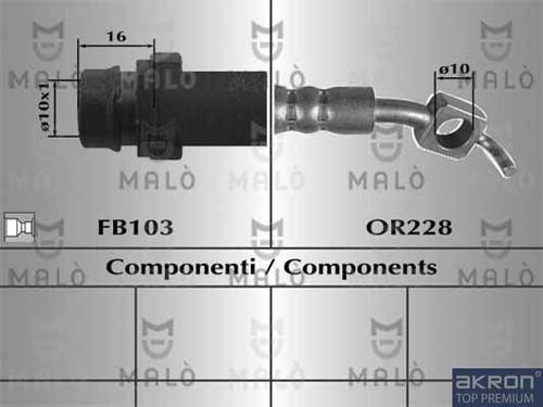 AKRON-MALÒ Bremžu šļūtene 80715
