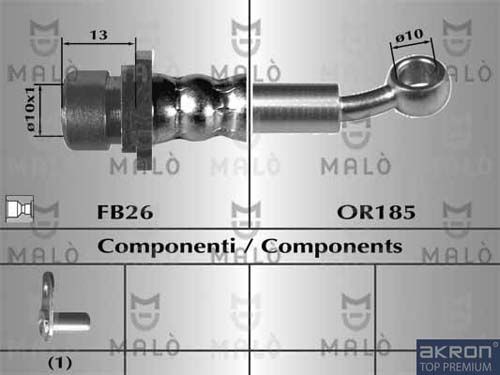 AKRON-MALÒ Bremžu šļūtene 80766