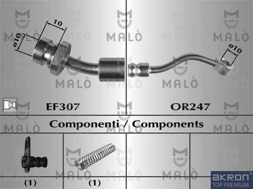 AKRON-MALÒ Тормозной шланг 80770