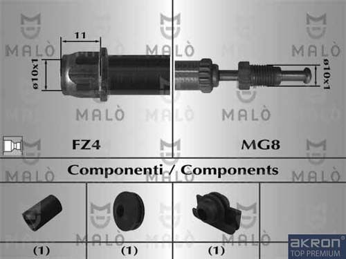 AKRON-MALÒ Тормозной шланг 80843