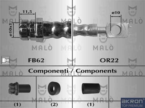 AKRON-MALÒ Тормозной шланг 80851
