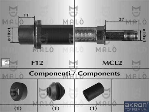 AKRON-MALÒ Bremžu šļūtene 80897