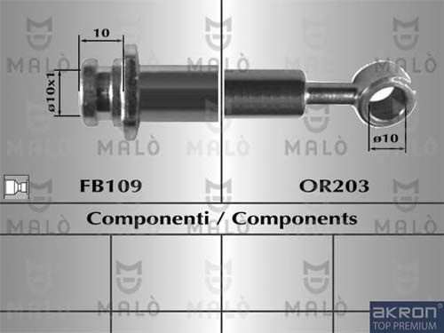 AKRON-MALÒ Тормозной шланг 80919