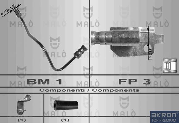 AKRON-MALÒ Bremžu šļūtene 8601