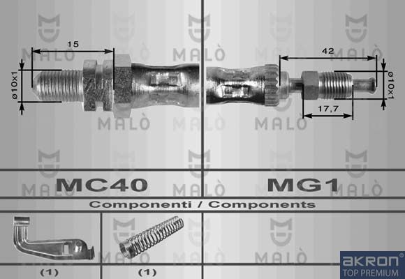 AKRON-MALÒ Тормозной шланг 8687