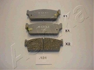 ASHIKA Комплект тормозных колодок, дисковый тормоз 51-01-124