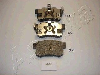 ASHIKA Комплект тормозных колодок, дисковый тормоз 51-04-445
