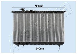 ASHIKA Радиатор, охлаждение двигателя RDA283095