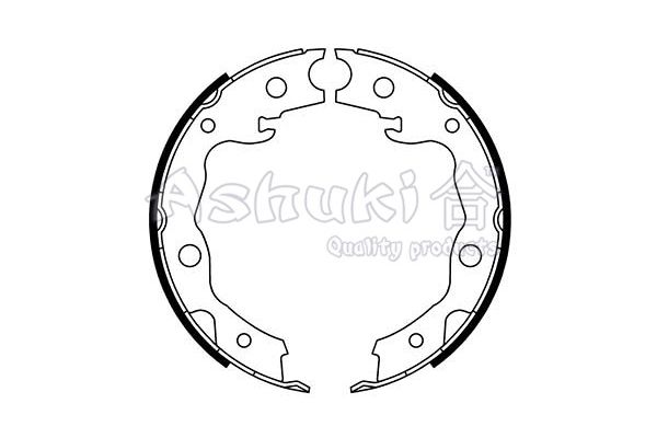 ASHUKI Комплект тормозных колодок, стояночная тормозная с 1050-7501