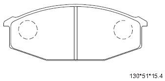 ASIMCO Комплект тормозных колодок, дисковый тормоз KD2737