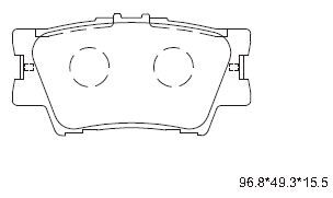 ASIMCO Комплект тормозных колодок, дисковый тормоз KD2772