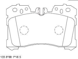 ASIMCO Комплект тормозных колодок, дисковый тормоз KD2778