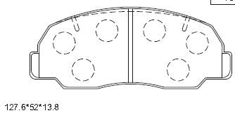 ASIMCO Комплект тормозных колодок, дисковый тормоз KD3392