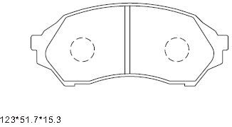 ASIMCO Комплект тормозных колодок, дисковый тормоз KD3725