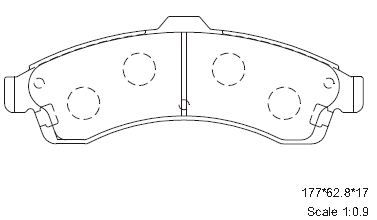 ASIMCO Комплект тормозных колодок, дисковый тормоз KD6303