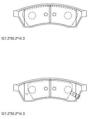 ASIMCO Комплект тормозных колодок, дисковый тормоз KD6794