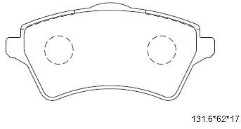 ASIMCO Комплект тормозных колодок, дисковый тормоз KD6799