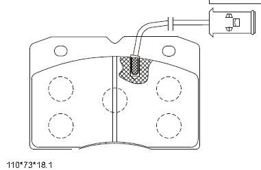ASIMCO Комплект тормозных колодок, дисковый тормоз KD7611