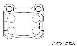 ASIMCO Комплект тормозных колодок, дисковый тормоз KD7770