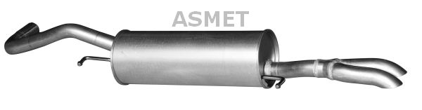 ASMET Глушитель выхлопных газов конечный 06.019
