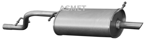 ASMET Глушитель выхлопных газов конечный 07.115