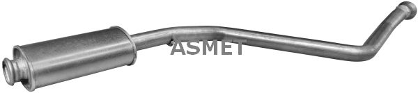 ASMET Средний глушитель выхлопных газов 08.041