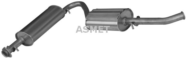 ASMET Глушитель выхлопных газов конечный 09.041