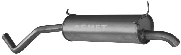 ASMET Глушитель выхлопных газов конечный 10.052