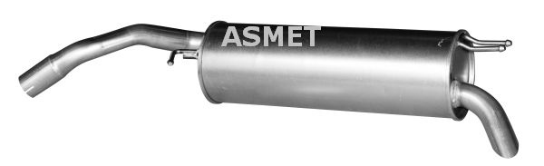 ASMET Глушитель выхлопных газов конечный 16.038