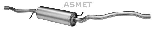 ASMET Средний глушитель выхлопных газов 19.033