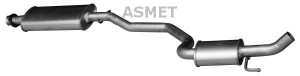 ASMET Средний глушитель выхлопных газов 29.004