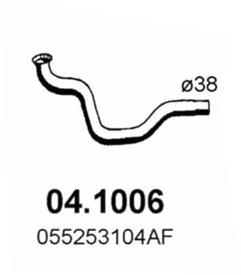ASSO Труба выхлопного газа 04.1006