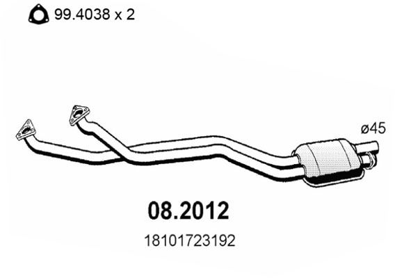 ASSO Предглушитель выхлопных газов 08.2012