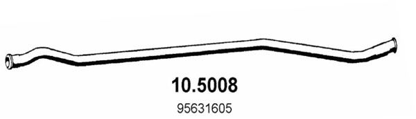 ASSO Труба выхлопного газа 10.5008