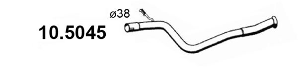 ASSO Труба выхлопного газа 10.5045