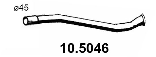 ASSO Труба выхлопного газа 10.5046