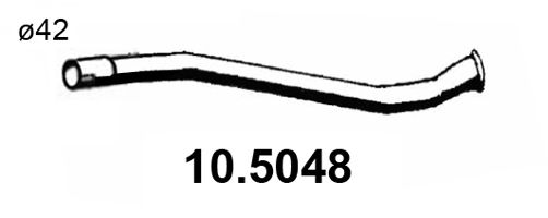 ASSO Труба выхлопного газа 10.5048