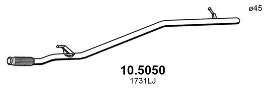 ASSO Izplūdes caurule 10.5050