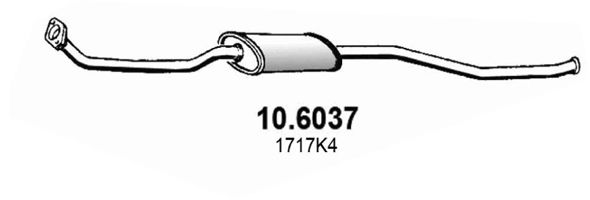 ASSO Vidējais izpl. gāzu trokšņa slāpētājs 10.6037