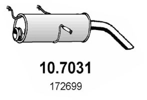 ASSO Izplūdes gāzu trokšņa slāpētājs (pēdējais) 10.7031