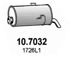 ASSO Izplūdes gāzu trokšņa slāpētājs (pēdējais) 10.7032
